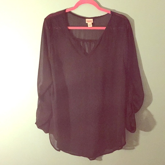 Mossimo flowy black blouse - Picture 1 of 4
